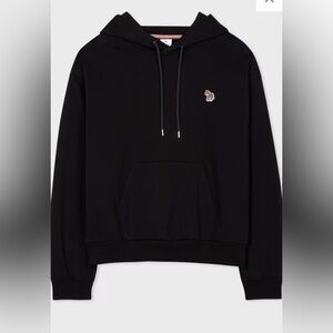 Paul Smith Woman’s Black Cotton Zebra Logo Hoodie